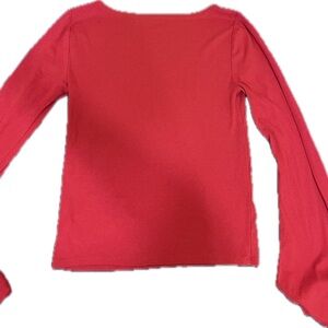 Gap Red Bell Sleeve Boatneck Classic Tee Size S tall